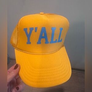 OTTO Yellow Trucker Hat with Blue Logo